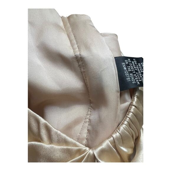 Aidan Mattox 100% Silk Formal Dress Gown Gold Prom Homecoming Wedding Small - Picture 12 of 12